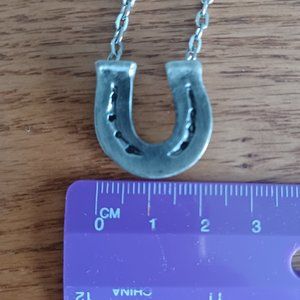 Horseshoe Necklace - silver